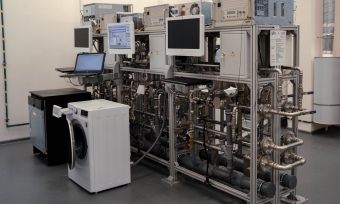 Test stand for testinf washing mashines, washer-dryers, dryers and dishwashers in terms of energy efficiency Test stand for testinf washing mashines, washer-dryers, dryers and dishwashers in terms of energy efficiency